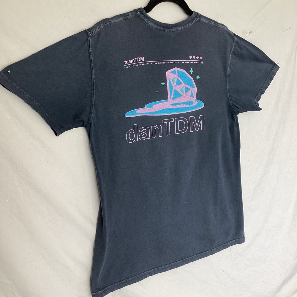 Vintage Dan TDM merch melting diamond t shirt by comfort colors - Picture 10 of 11